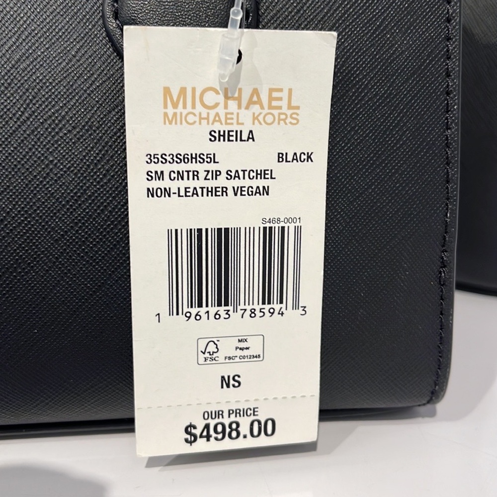 Michael Kors Sheila Small Center Zip Satchel Shoulder Crossbody Bag NWT - Picture 7 of 12